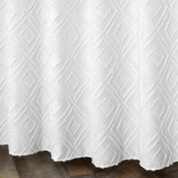 INF Rideau de douche rideau de douche de salle de bain imperméable M Blanc