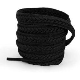 INF Lacets en épi de blé - 2 paires Le noir