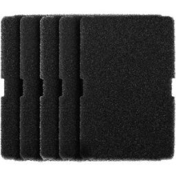 INF Lot de 5 tampons filtre en éponge polyester pour sèche-linge - Noir, compatible avec Beko, 24.4cm x 15cm