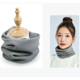 INF Cache-Cou Polaire Chaud d'Hiver - Tour de Cou Thermique Coupe-Vent pour Homme et Femme Gris
