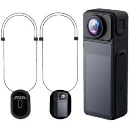 INF Mini caméra d'action 4K WiFi : Objectif rotatif 270°, EIS, conception magnétique portable