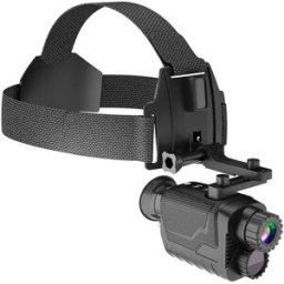 INF Mini monoculaire de vision nocturne à montage sur tête : enregistrement 4K, infrarouge et dioptrie réglable