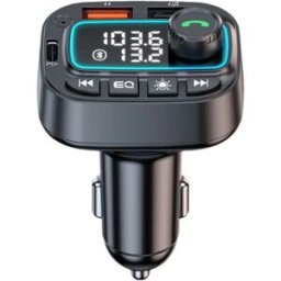 INF Lecteur MP3 Bluetooth Auto – Transmetteur FM Bluetooth 5.3 avec Double USB et Charge Rapide PD30W, 12-24V
