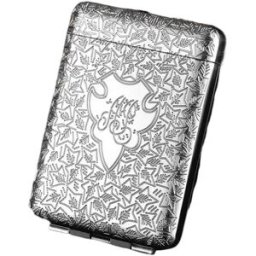 INF Porte-cigarettes Métal Triple Pliant - Contient 16 Cigarettes King Size Argent