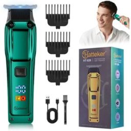 INF Tondeuse à Cheveux Rechargeable USB avec Écran LCD - Tondeuse Sans Fil Professionnelle Vert