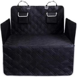 INF Housse de siège arrière noire pour voiture - Protection imperméable et anti-rayures pour animaux
