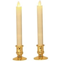 INF Lot de 2 Bougies LED Effet Flamme avec Télécommande - Lumière Blanche Chaude