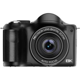 INF Appareil photo sans miroir haute sensibilité - 4K/60FPS, écran tactile IPS 3.0 inch, 75MP, zoom numérique 16x, image dans