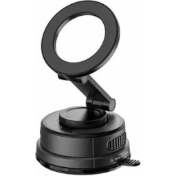 INF Support Téléphone Voiture Magnétique Noir avec Ventouse – Compatible avec iPhone & Android