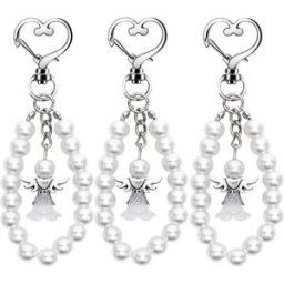 INF Porte-clés ange gardien Blanc 3 Pack