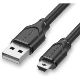 INF Câble Adaptateur USB 2.0 vers Mini 5 Broches T-Port pour Appareils Android et MP3 1,5 m