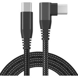 INF Chargeur USB-C avec connecteur coudé Charge rapide PD 60 W 1 m