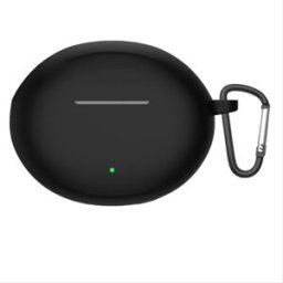INF Étui de protection en silicone compatible avec les écouteurs Bluetooth OPPO Enco Air4 Pro - Anti-traces de doigts, antichoc Le noir