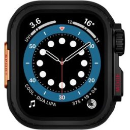 INF Boîtier de protection en métal compatible avec Apple Watch - Bumper en alliage d'aluminium Le noir 42 mm