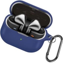 INF Étui de protection en silicone pour Samsung Galaxy Buds3/Buds3 Pro Bleu foncé