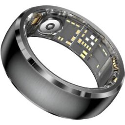 INF Bague intelligente multifonction en acier inoxydable avec écran tactile, IP68+5ATM, contrôle gestuel et boîtier de charge Le noir 12
