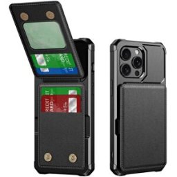INF Étui Portefeuille Noir Élégant pour iPhone 14 iPhone 14 Plus
