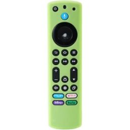 INF Housse de protection en silicone compatible avec la télécommande Toshiba 4ème génération Amazon Fire TV Vert