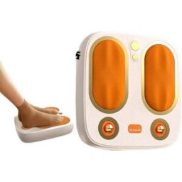 INF Masseur de pieds intelligent 6D avec EMS, chaleur infrarouge, sans fil rechargeable, télécommande et chauffage en fibre de