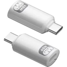 INF Adaptateur 3-en-1 Lightning & Type-C Compatible avec iPhone - Charge Rapide & Audio Hi-Fi Blanc