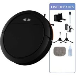 INF Robot Aspirateur Laveur Intelligent avec Recharge Automatique et Fonctions Améliorées Le noir