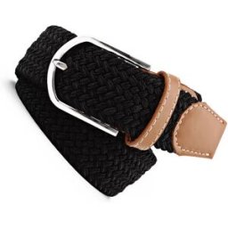 INF Ceinture élastique en sangle - 107 cm Le noir