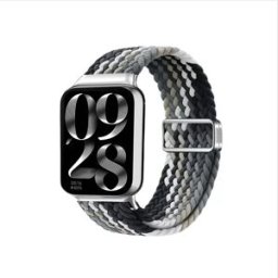 INF Bracelet en nylon tressé noir chocolat pour Xiaomi Smart Band Montre Redmi Watch 5 Active