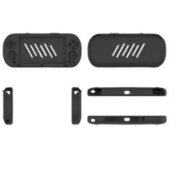 INF Housse de protection en silicone pour console de jeux Trimui Smart Pro Le noir