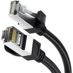 INF Câble Ethernet Cat6 Gigabit Cuivre Pur Double Blindage - Noir, RJ45, 1000Mbps, 250MHz, testé FLUKE 10 m