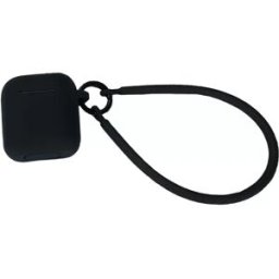 INF Bluetooth Earbuds Silicone Protective Case with Lanyard compatible with AirPods Pro 3 – Black Anti-Loss, Dust Plug,