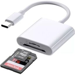 INF Lecteur de carte double SD+TF vers TYPE-C - Transfert rapide de données pour vos appareils