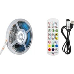 INF Kit de bandes lumineuses LED RVB 3M avec télécommande IR et Bluetooth