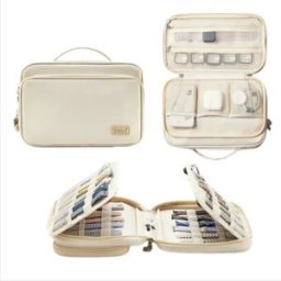 INF Organisateur Portable de Bracelets et Câbles pour Apple Watch - Grande Capacité Beige