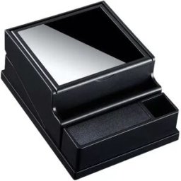 INF Étui à Cigarettes à Éjection Automatique - Grande Capacité 40 Cigarettes, Portable pour Voiture et Maison Le noir