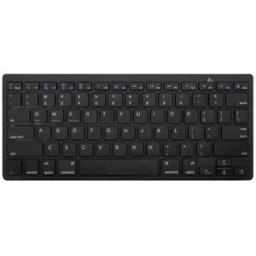 INF Clavier Bluetooth Slim : Clavier sans fil portable compatible avec tablettes et smartphones Le noir