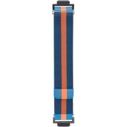 INF Bracelet Milanese métallique magnétique de remplacement compatible avec Casio G-SHOCK Bleu + Orange