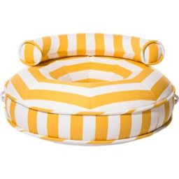 BUSINESS & PLEASURE - Pouf d'extérieur flottant Canvas - Jaune - Tissu outdoor Pleasuretex