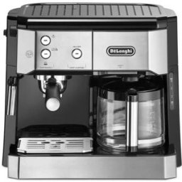 Machine à café combiné Expresso DeLonghi 1L, 1750 W 15 Bars Buse vapeur Cappuccino - BCO 421.S Noir