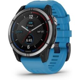 Garmin Quatix 7 3,3 Cm (1.3") Mip 47 Mm Numérique 260 X 260 Pixels Écran Tactile Bleu Wifi Gps (satellite)