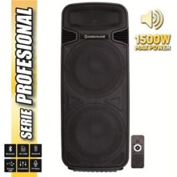 NONE Coolsound Pro 500 Enceinte Bluetooth Auto-alimentée 1500w 2x15" 450w Rms - Entrée Usb, Sd, Micro.
