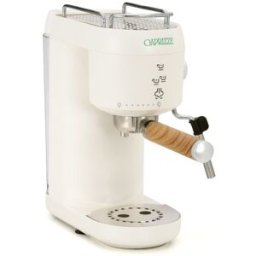 Machine À Café Espresso Semi Automatique Caprizze Hikari 1400w 20 Bars Avec Vaporisateur Mousseur Usb Inclus Blanc Mat