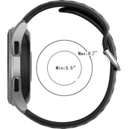 INF Bracelet De Montre De Sport De Couleur Unie Pour Samsung Galaxy Watch 20mm Black