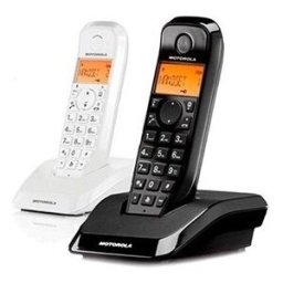 Motorola S12 Duo Téléphone Dect Identification De L'appelant Noir, Blanc