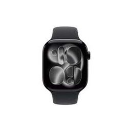 Watch Apple Watch Series 11 Gps + Cellular 46mm Boitier En Aluminium Noir De Jais Avec Bracelet Sport Noir S M