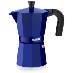 Monix M301706 Machine À Café Manuelle Cafetière À Moka Bleu