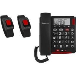 Amplicomms Bigtel 50 Alarm Plus Téléphone Filaire Fonction D'appel D'urgence Gris Foncé