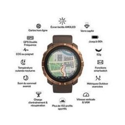 Montre Connectée Outdoor Polar Grit X2 Marron Gps Amoled Bluetooth 5.1 1,28″