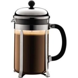 Chambord - Cafetiere A Piston Bodum , 12 Tasses, 1.5 L, Acier Inox