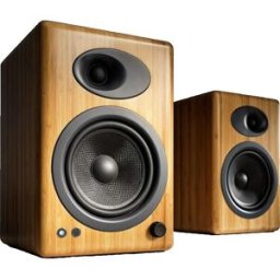 NONE Enceinte Bibliothèque Audioengine A5+ Bambou Haute Puissance 150w
