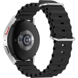 INF Bracelet De Montre En Silicone Black Samsung Galaxy Watch 3 45 Mm, Huawei Watch Gt3 Pro 46 Mm, Huami Amazfit Gtr 3, Xia